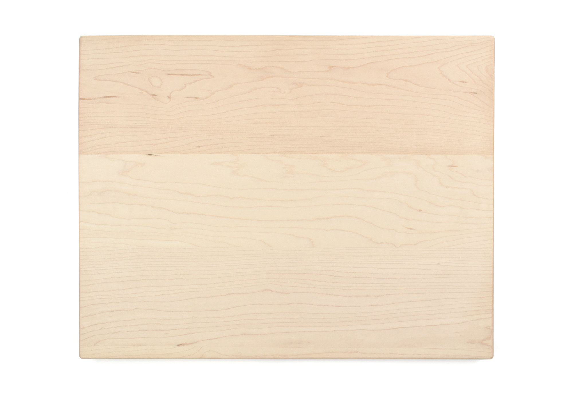 Maple wood cutting board with rounded corners