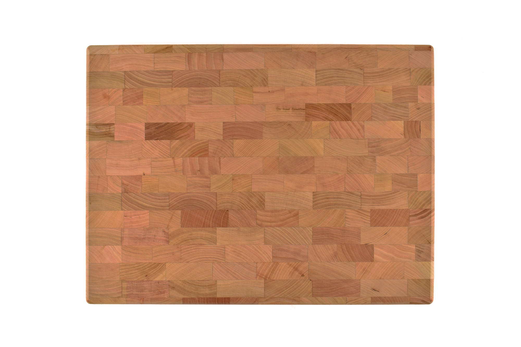 Medium End grain butcher block with side handle indents 