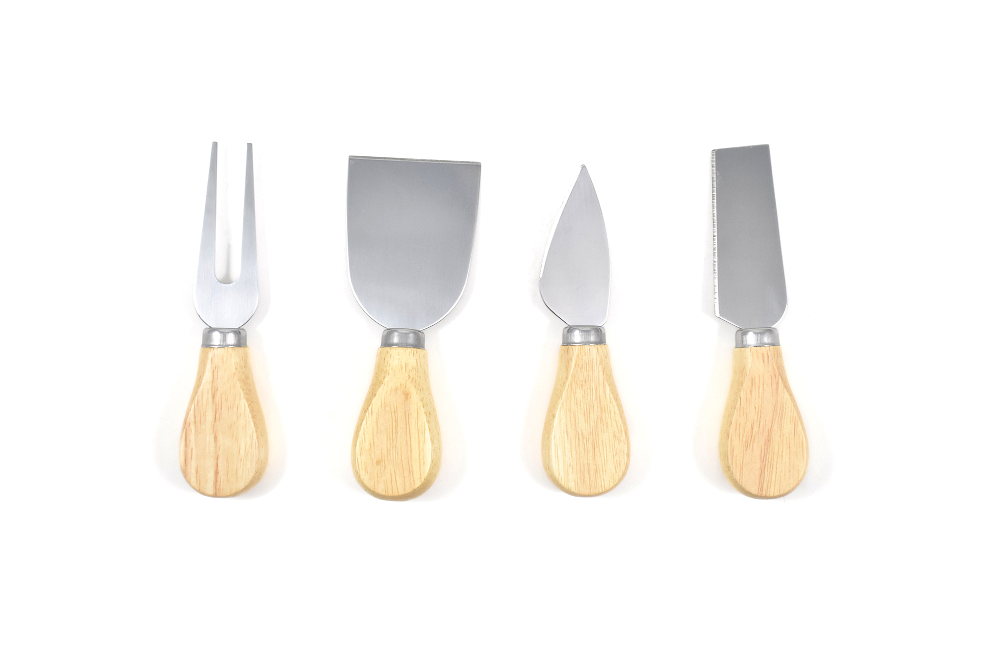 4 Piece Wood Cheese Knife Set