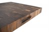 Walnut Large End grain butcher block with side handle indents 