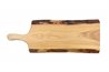 Live edge cherry wood charcuterie board with 4